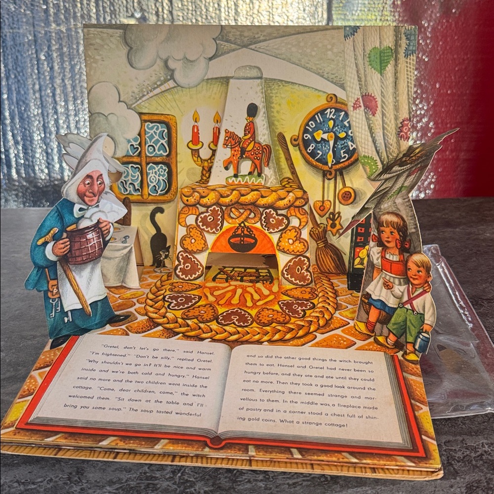 HANSEL AND GRETEL POP-UP & MOVEABLE BOOK 1961 CHILDRENS ARABIC ORIGINAL BOOK - Picture 7 of 15